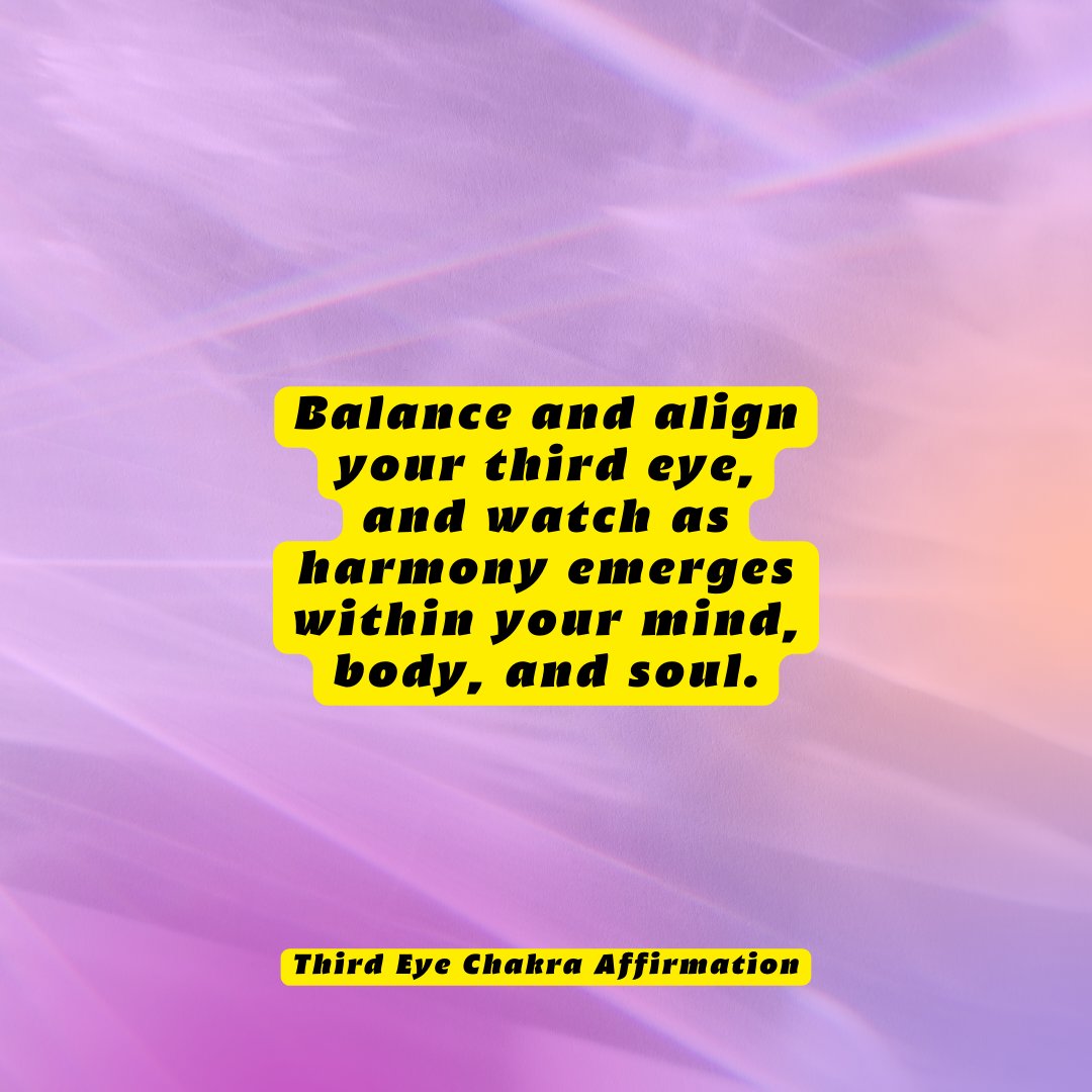 ChakraThird's tweet photo. Balance and align your third eye, and watch as harmony emerges within your mind, body, and soul.

#thirdeyechakra #chakra #dailyaffirmations #affirmations #wordsofaffirmation #dailymotivation #manifestation https://t.co/mjFV93CiWm