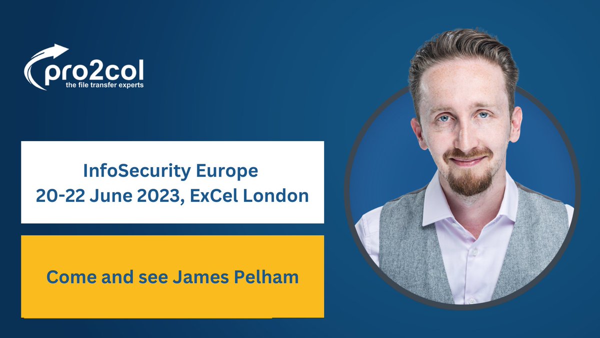 pro2colgroup's tweet image. It&apos;s Day One of #Infosec2023

Pro2col&apos;s very own James Pelham will be available at the Fortra stand, situated at M40 all day.
James is ready to answer your questions and provide expert advice about file transfer solutions. Come and say hello!
#Infosecurity2023 #InfosecurityEurope