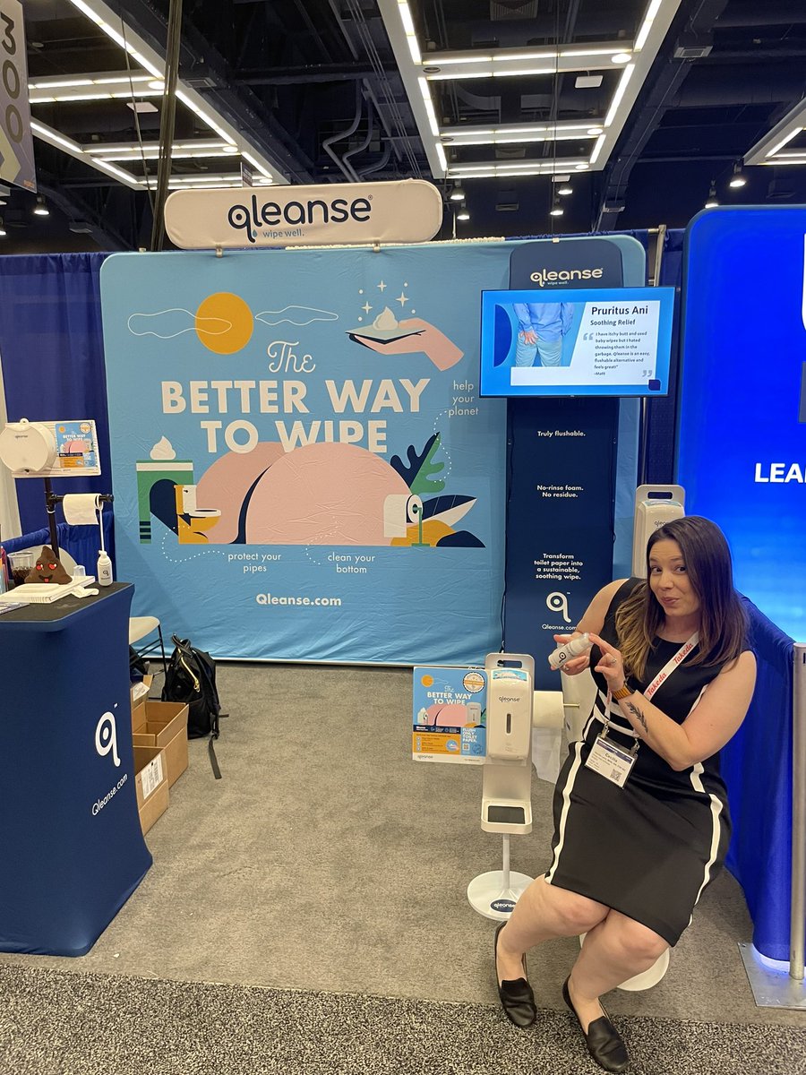 ColorectalNP's tweet photo. Fun display by @qleanseusa at the 2023 ASCRS conference. 🚽  🧻 💧🍑#ASCRS23 #fxcrs #fairfaxcolonandrectal https://t.co/4f6JU2TDBH