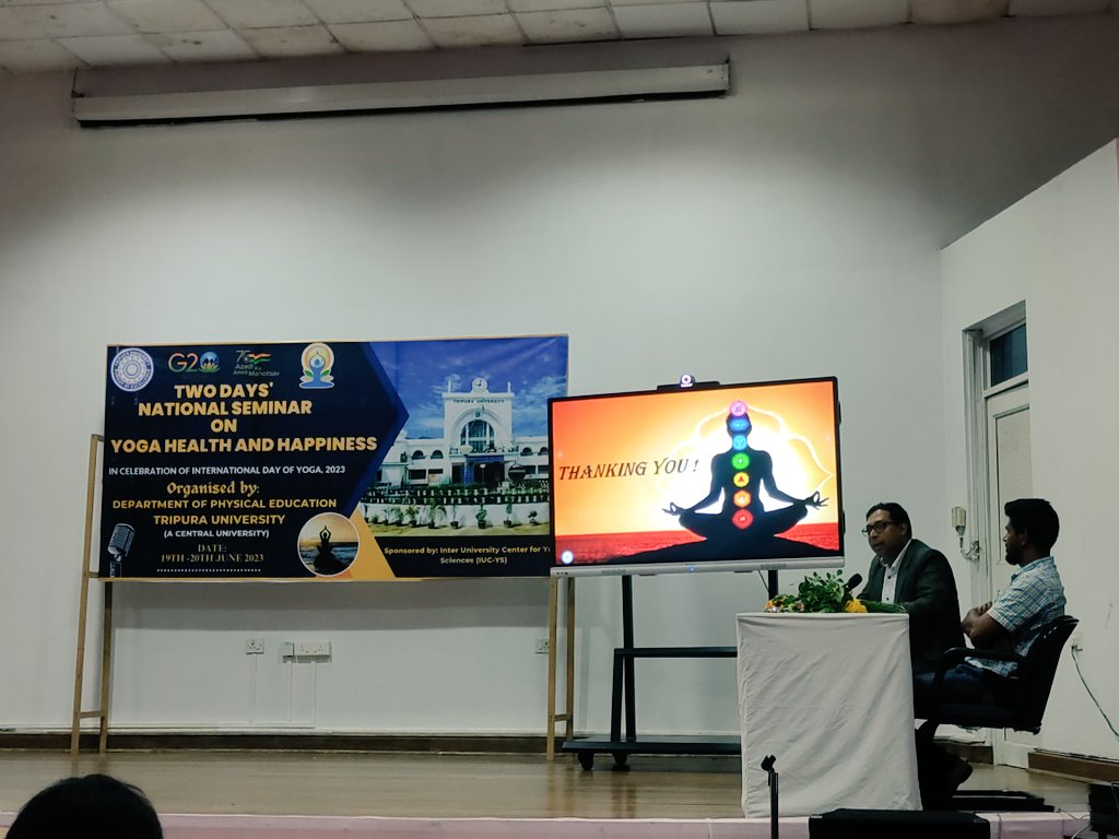 Dipak Sah (@_dipak_h) on Twitter photo Presented a Paper entitled "Yoga and It's Role in India's Soft Power Politics and Cultural Diplomacy" At Two Days National Seminar On Yoga Health and Happiness Organised By Depart. Of Physical Education <a href="/SocialM08447126/">Tripura University Official</a> #YogaforVasudhaivaKutumbakam #YogaForHealth #YogaDay2023 Presented a Paper entitled "Yoga and It's Role in India's Soft Power Politics and Cultural Diplomacy" At Two Days National Seminar On Yoga Health and Happiness Organised By Depart. Of Physical Education <a href="/SocialM08447126/">Tripura University Official</a> #YogaforVasudhaivaKutumbakam #YogaForHealth #YogaDay2023