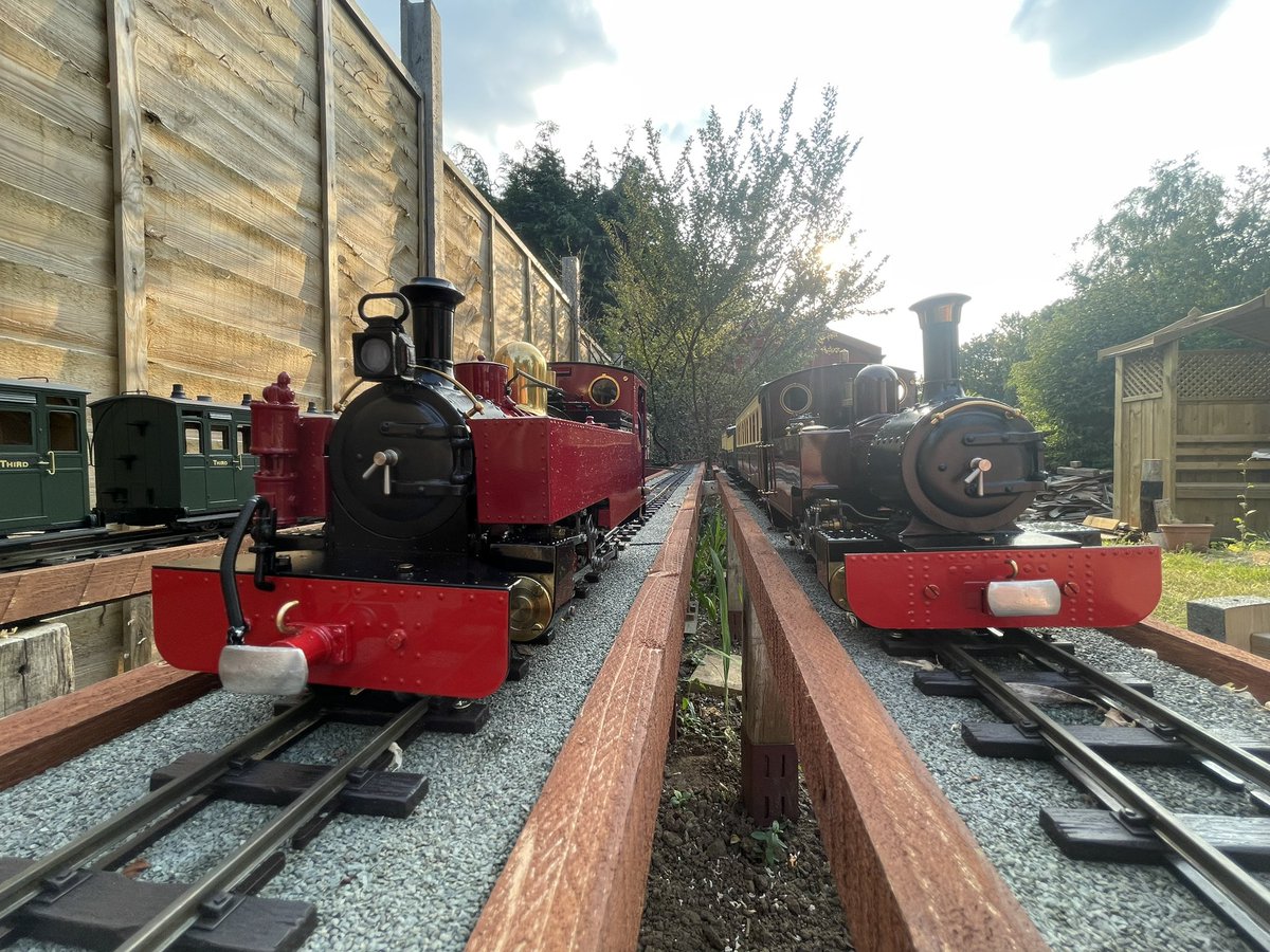 The red engines came out to play for the first run of the summer!