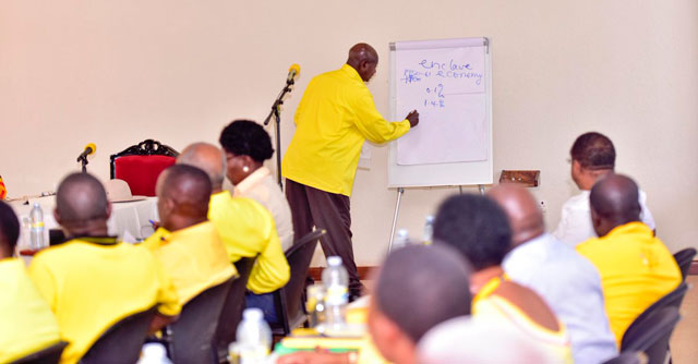 'Our industrialization drive is bearing fruit, with many factories being set up. We have eight  Government owned industrial parks which are currently operational' - President Museveni