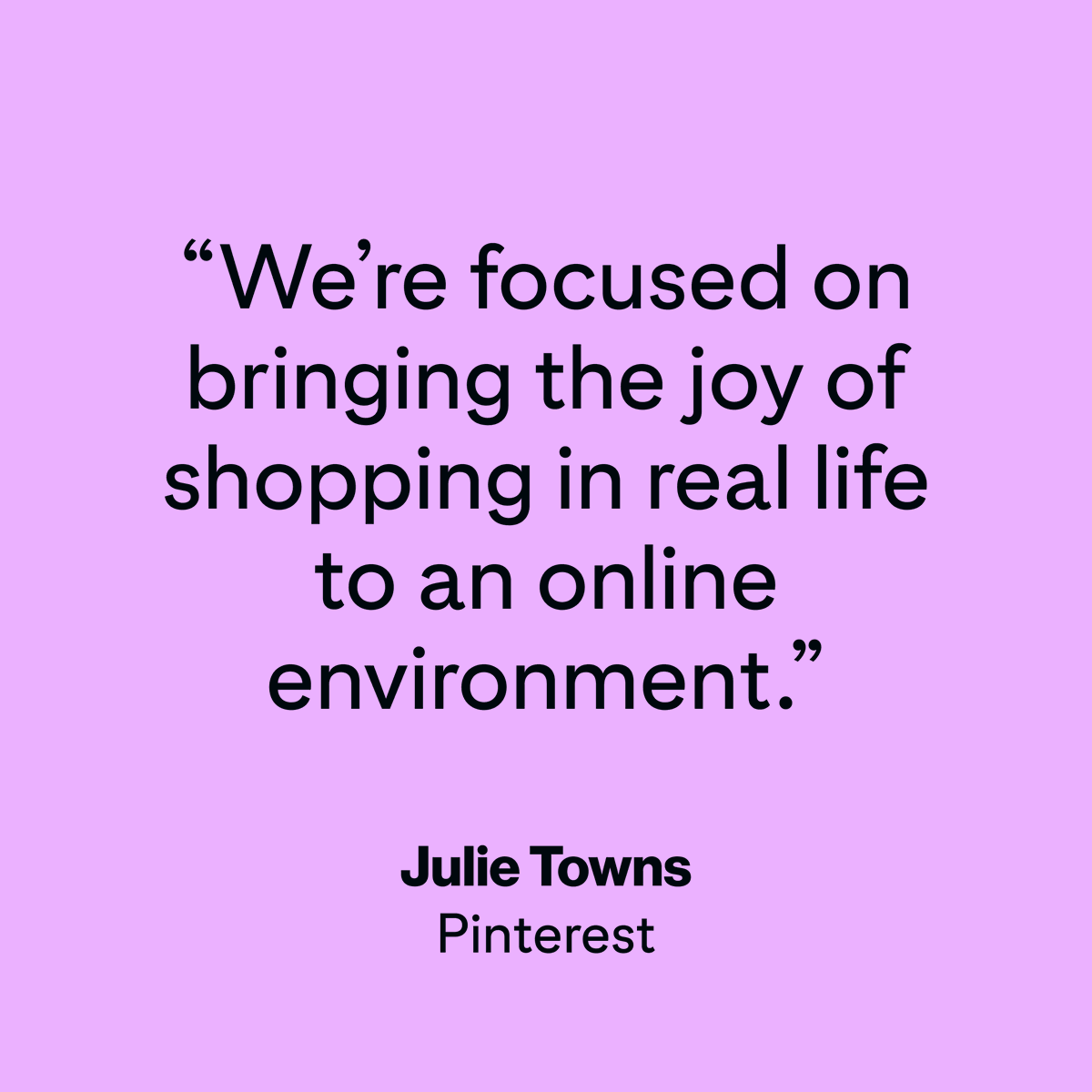 Earlier today Julie Towns joined a @GroupMWorldwide panel about creator commerce and explained why @Pinterest is different. It's simple: We’re the only place where online shopping feels natural and ✨fun✨ #CannesLions2023 #WPPCannes