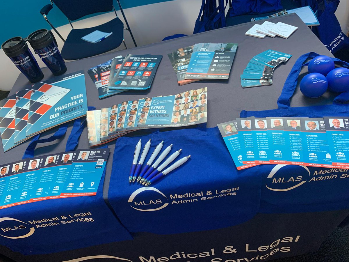 We are all set up at for the #MedicoLegalConference2023 in London! If you are an #ExpertWitness looking for support, marketing & increased instructions, or you are an #InstructingParty looking to learn more about our Experts - come say hi and grab some goodies!