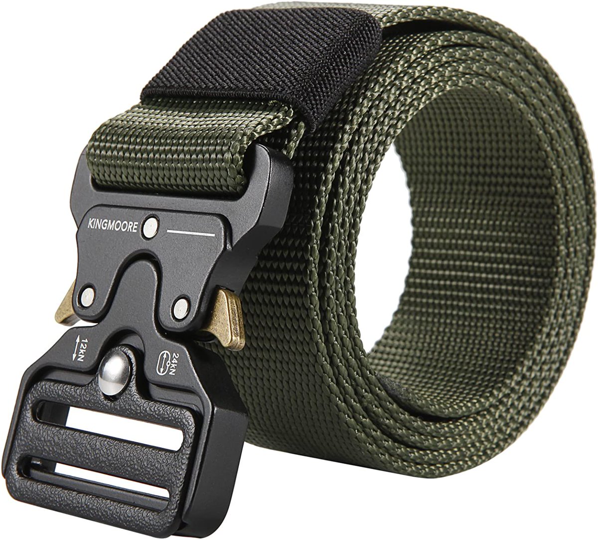 Looking for a durable and stylish tactical belt? Check out KingMoore Men's Tactical Belt! With its adjustable fit and heavy-duty buckle, you can trust this belt to keep your pants in place during any mission or adventure. #tacticalgear #belt #tacticalbelt