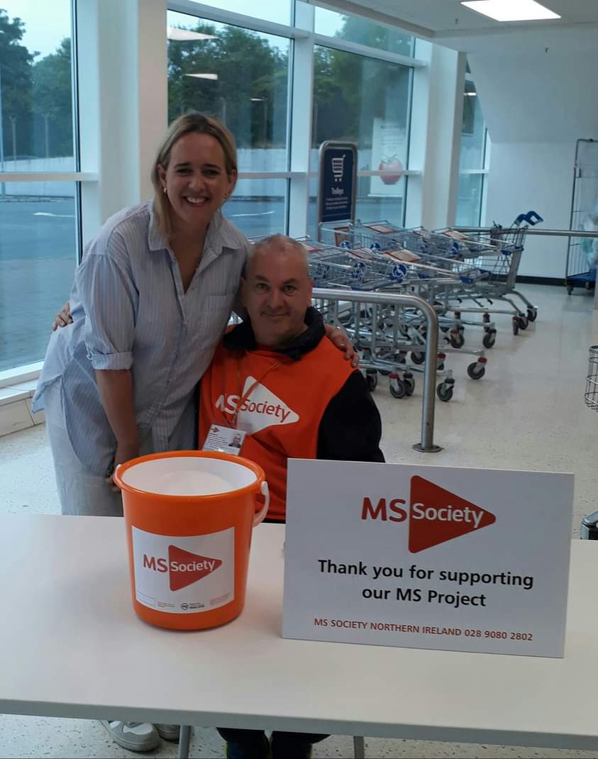 RamsSteenson's tweet photo. MS Society Northern Ireland Collection . Saturday 17th June 2023 . Tesco Newtownbreda . £504.18 . Thank you very much to everyone who donated to support our MS Projects to support people living with Multiple Sclerosis in Northern Ireland . https://t.co/ggpoCn0qz7