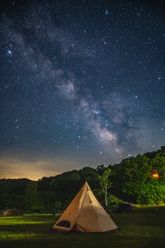 キャンプの夜空は最高です。
#Milkyway
#camp