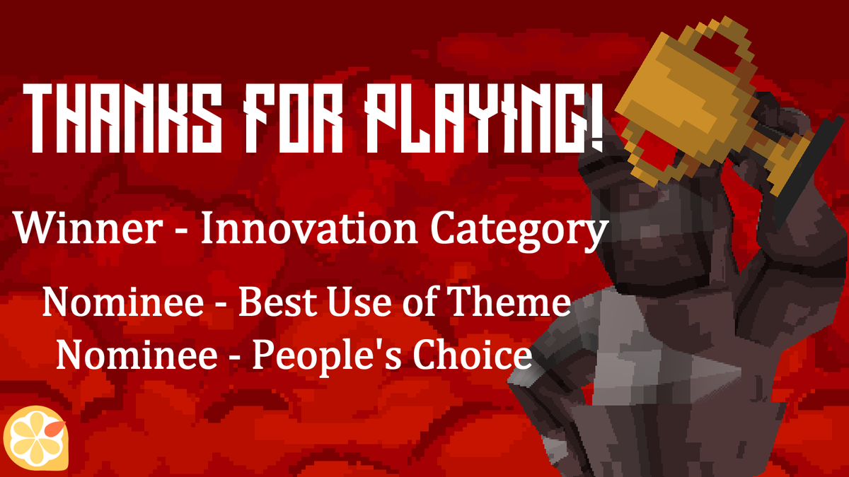 We're stoked to announce we won the Innovation Category for Game Jam Aotearoa, for the second year in a row! Thank you to everyone who played our game, and if you haven't yet, find it here 😈⏱️🔫 spicylemonteam.itch.io/hells-hourglass #gjaotearoa23
