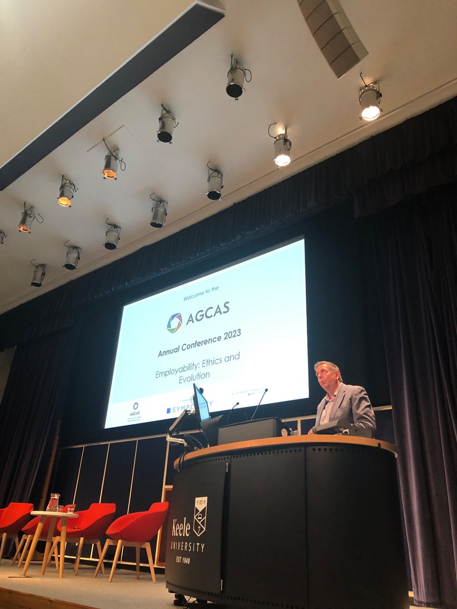 LisaMcW's tweet photo. #AGCASAC23 Delighted to welcome the @AGCAS community to @KeeleUniversity #sorryabouttherain https://t.co/3ZsUxK15XY
