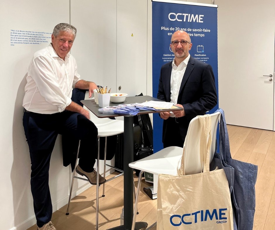 GroupeOctime's tweet photo. [#Event] Nos experts, Christophe Pauvert et Eric Degara, participent aujourd’hui à la journée nationale adhérents @FEHAP_actu dédiée au vieillissement des publics fragiles qui se déroule à Paris.

#PlateformedeGestiondesRemplacements #STAFFELIO #OCTIME #GroupeOctime https://t.co/THKcaHgGkm