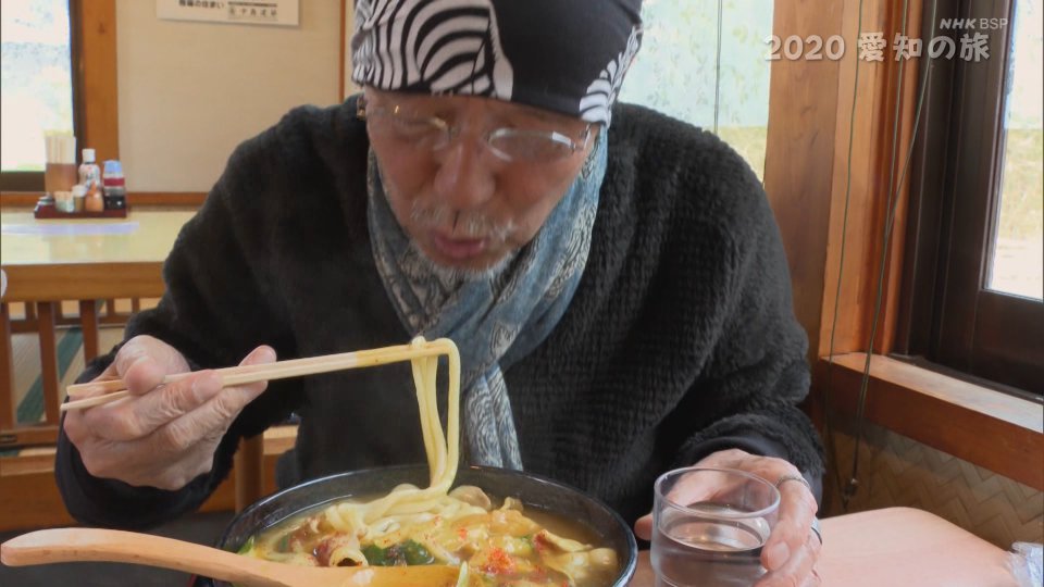 カレーうどんがまろやか？になる調味料をかけて…
 #nhkbsp #BS4K #こころ旅