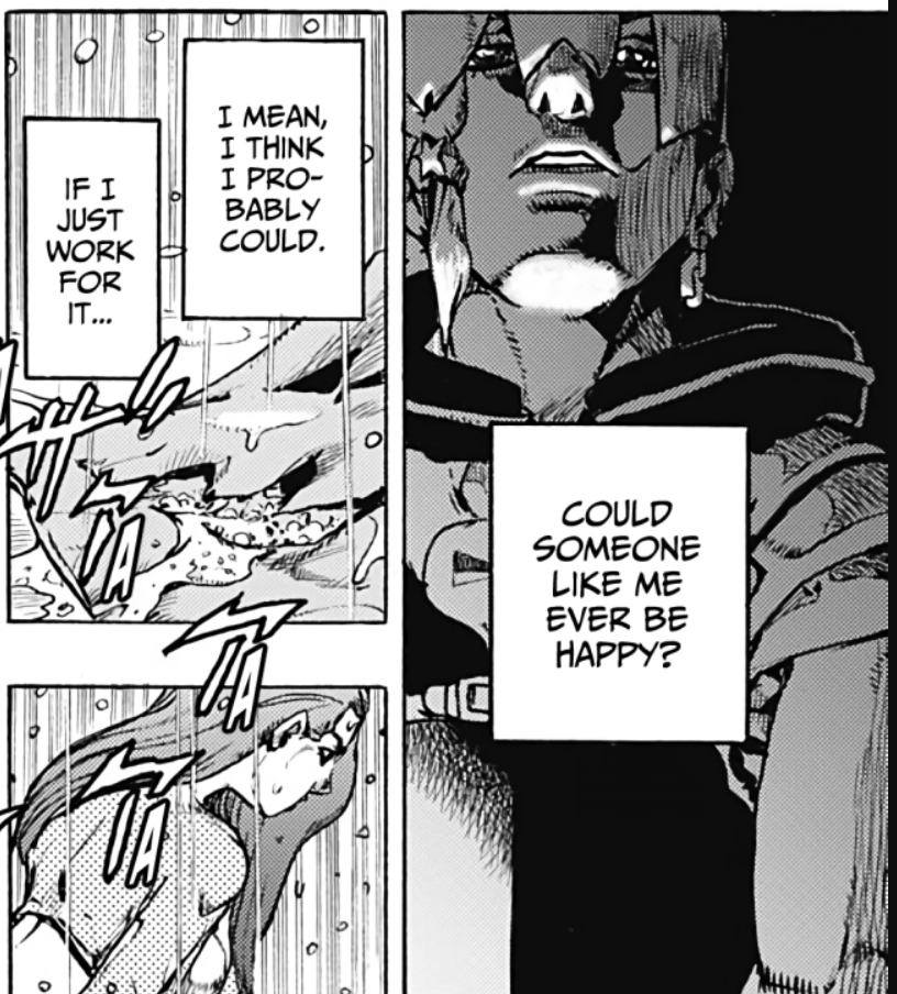 jojosstash's tweet photo. I really like what Araki is doing with Jodio Joestar's character. We are 5 chapters in and there is already so much room to explore and develop. And exciting developments are being set up right now like Rohan telling him to not trust his friends.

So in short, Araki is cooking🔥 https://t.co/buTR6y3VNu