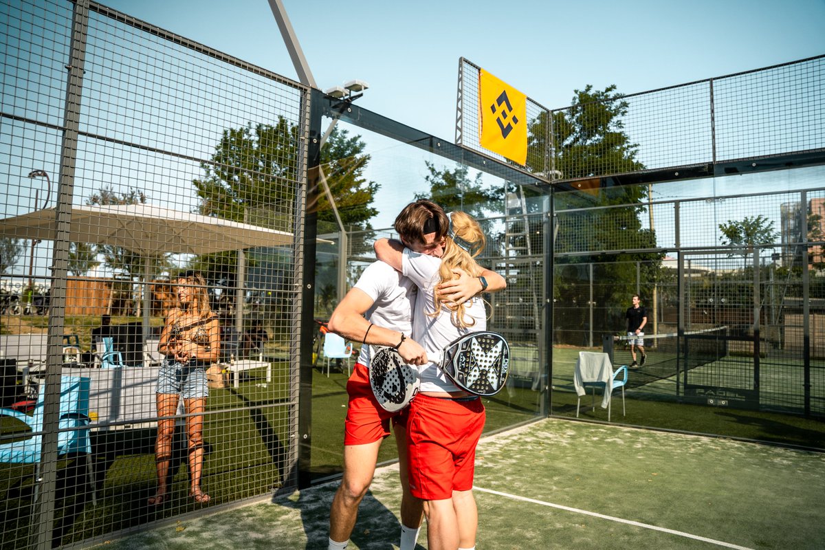 BinanceItalian's tweet photo. Padel + #Binance Meetup nella Riviera Romagnola 🏖️! 

Congratulazioni ai vincitori del torneo, a tutte le 8 squadre e ai 100+ Binanciani che hanno potuto assistere agli interventi dei nostri ospiti, networking ed ottenere tanti gadget Binance! 

Al prossimo torneo 🔥! https://t.co/6sxaFcJbf8