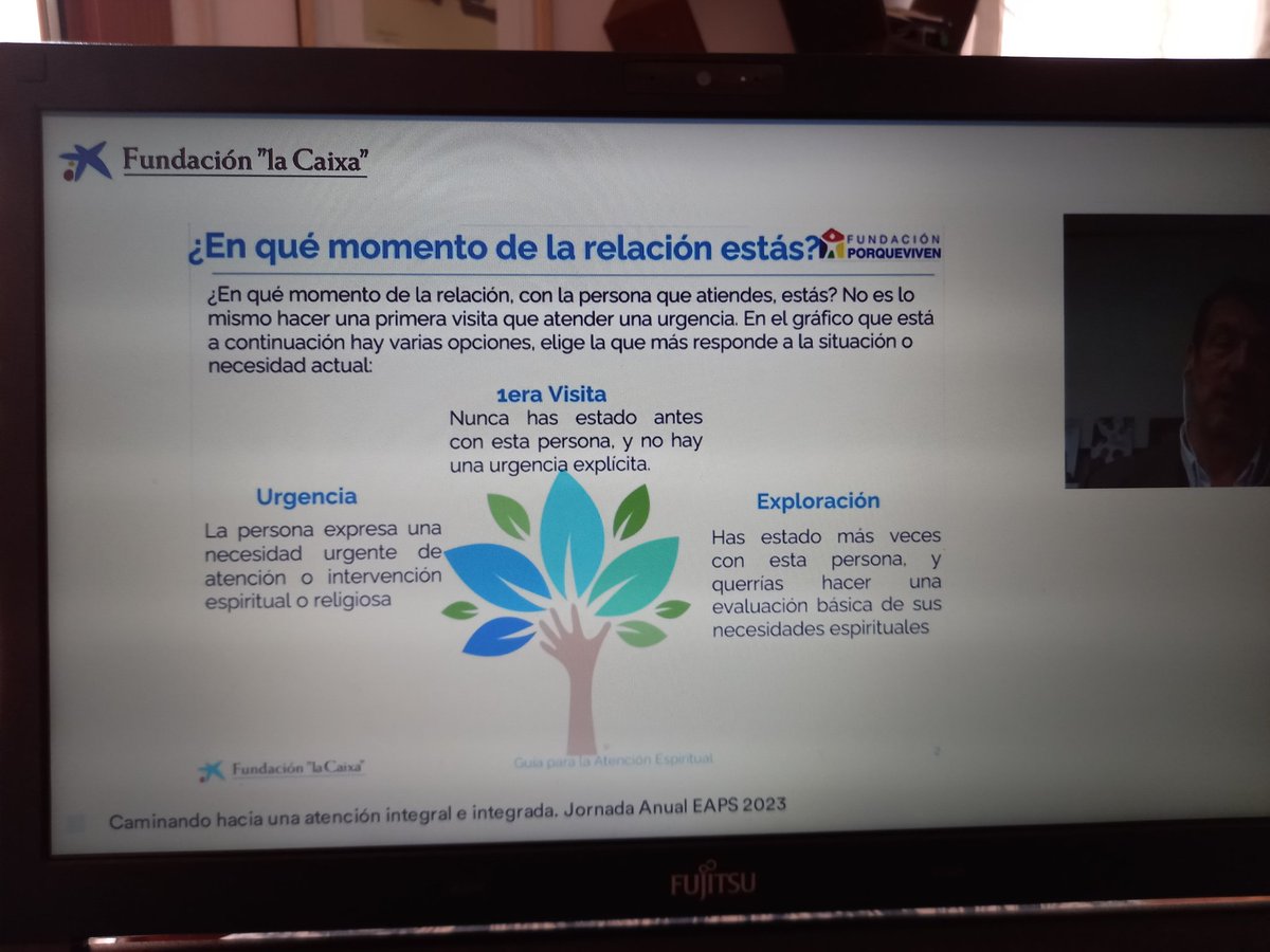 Reflexionant sobre l'esfera espiritual, eix essencial del Programa dels EAPS
#JornadaAnualEAPS2023 
#FundaciónLaCaixa 
#EnfermedadesAvanzadas 
#FinalDeVidaFundlaCaixa