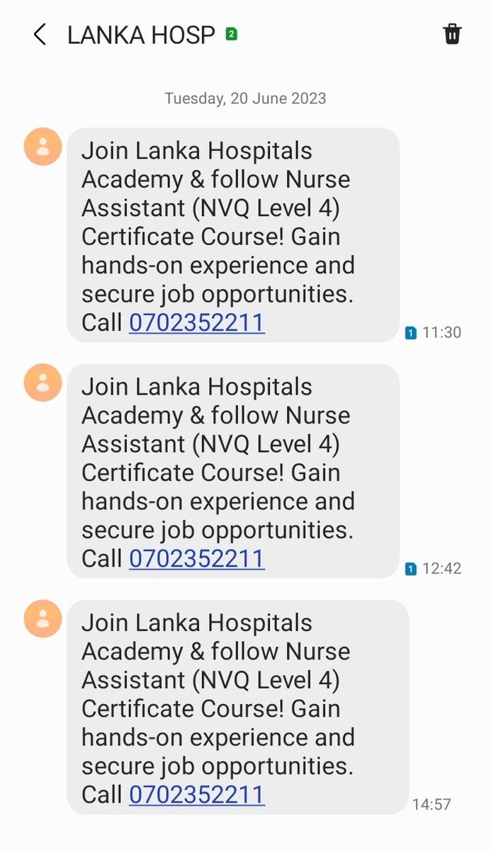 . @LankaHospitals  what kind of marketing is this? Come to think of it, better to sell it to someone who csn run the hospital properly and profitably.

Also I am not impressed with the nursing staff way of working. So not recommending your school at all.