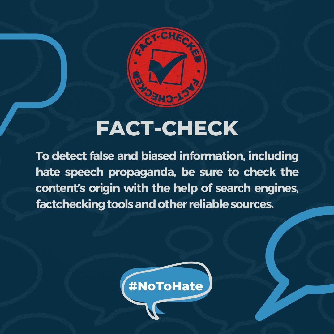 #NoToHate recommendation no. 2⃣