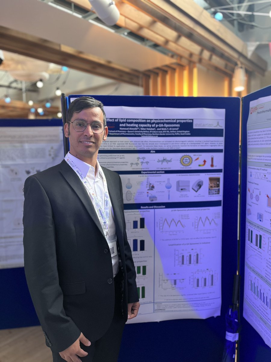 I am thrilled to share my PhD work at #NME23 #ETPN #BSNM meeting today @LivUni , if you are interested in phototherapy agents please come to see me at poster #110