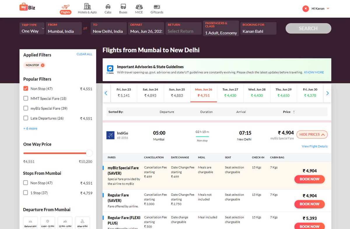 BahlKanan's tweet image. It&apos;s HARD to be in the social media industry. Do you know WHY? 🤔

Because of the frequent work trips I take &amp;amp; constant efforts I put into networking with new clients lead to high expenses.

Thanks to #myBiz on MakeMyTrip’s app, I easily save up to 20% 💰 on my work trips with…