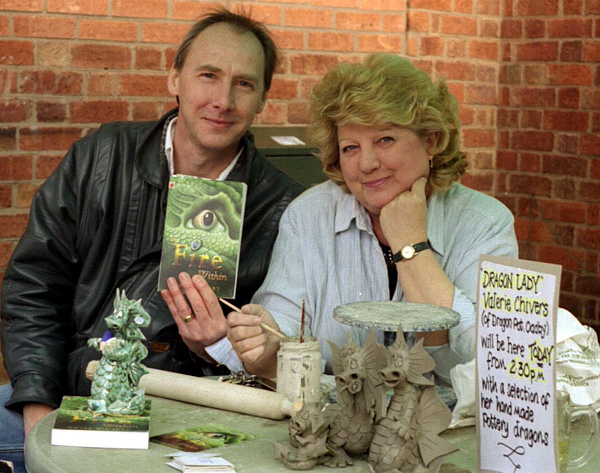 Sadly, the wonderful and very talented dragon maker, Val Chivers, passed away yesterday. Anyone who has read The Last Dragon Chronicles will know she was the inspiration for the character of Elizabeth Pennykettle. Val will be greatly missed. Dragon tears are being shed today.