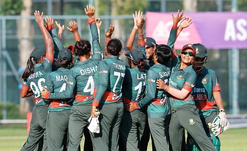 Bangladesh A beat Pakistan to reach the 
#WomensEmergingTeamsAsiaCup final.