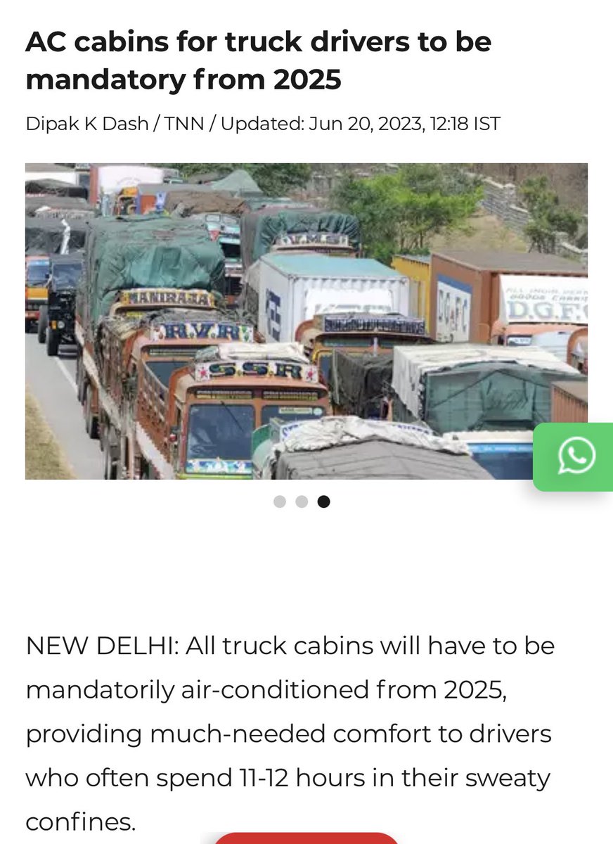 deva_anvesh's tweet photo. Some kind of relief for the drivers. This makes owners to worry about the expenditures of the driver and concentrate on unloading. Some indirect relief on halting. https://t.co/OoF7YbrWGz