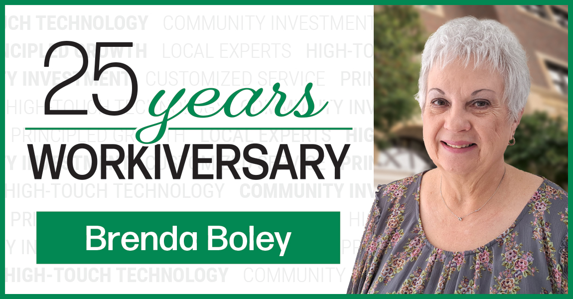 Happy Workiversary Brenda! 'I am so glad that I work for a company that feels more like a family than a work place. I've made some really good friendships from my time here at CSB, some that will last a life time. I don't know any other place I would want to work.'
