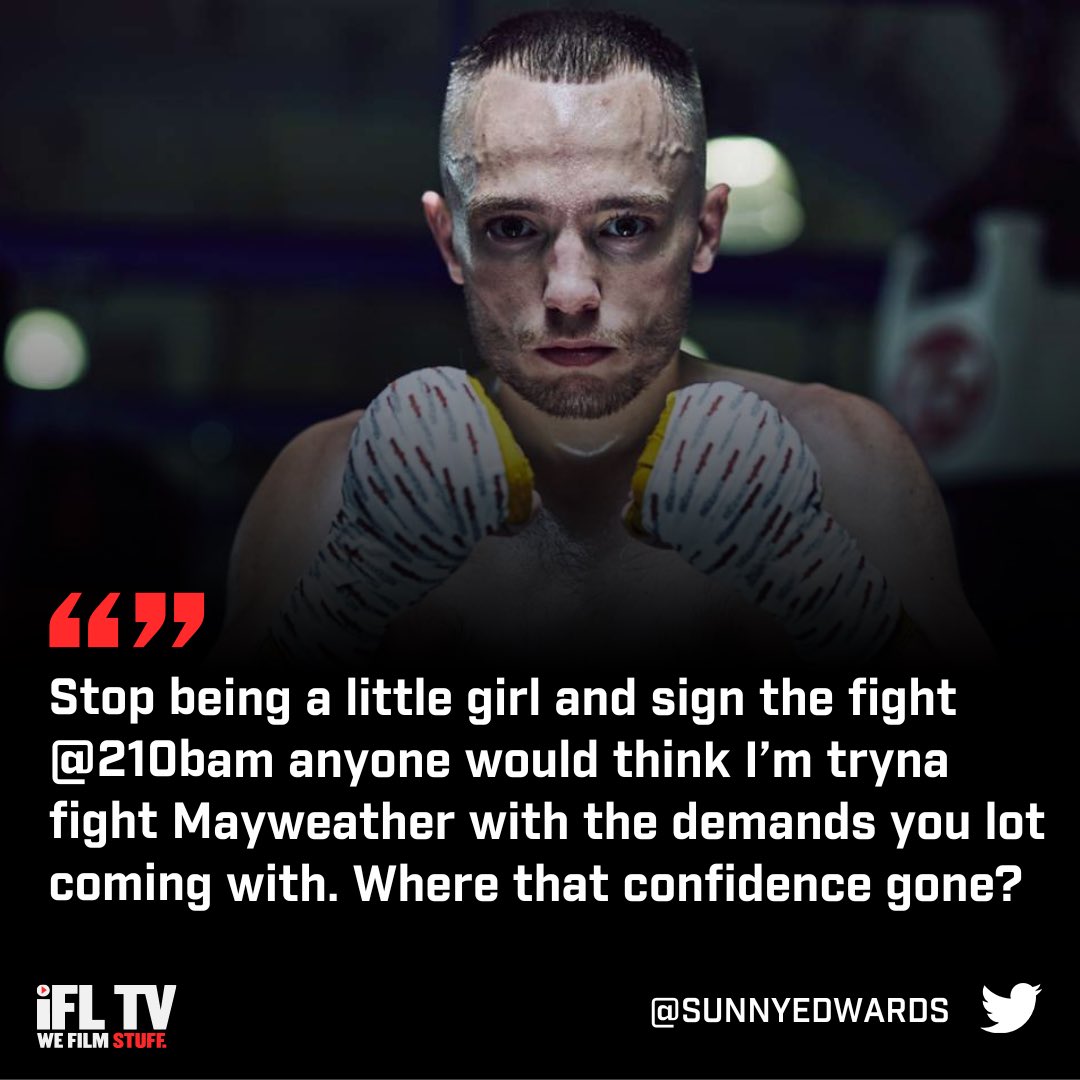 Sunny Edwards with a message for Bam Rodriguez this afternoon 🍿 

#SunnyEdwards | #BamRodriguez | #BoxingNews