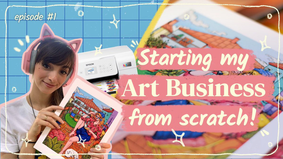 Ahh the official thumbnail for this vlog is out!!! 

Join me in this process of opening my own art shop, this is episode one of the series following my art business journey

Link to the video👇✨ 

youtu.be/k2rCPUG4tU0