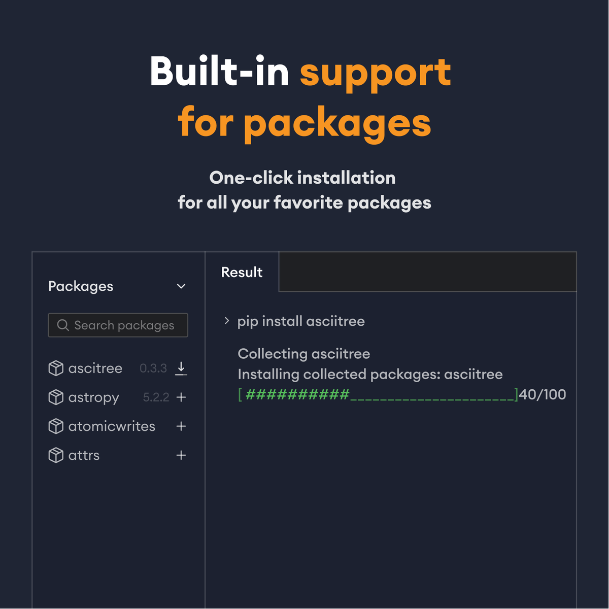 programiz's tweet image. 🟠Find your favorite packages ready to be used within Playground. Get rid of the package installation hassle.
#programiz #python #playground #programizpro
(4/7)