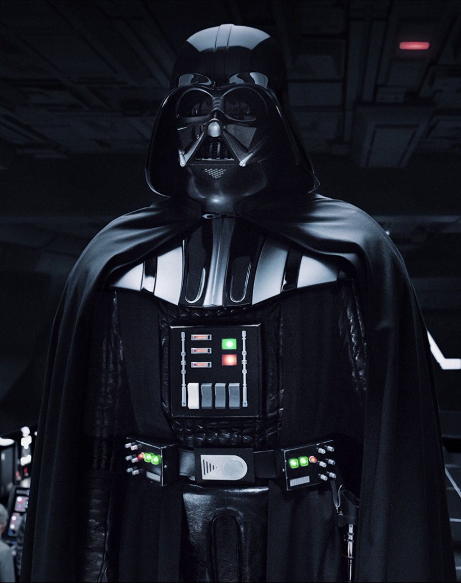 From the full black colour scheme to the samurai inspired look and most notably the helmet 

vader by far has one of the most unique costume designs I’ve ever seen