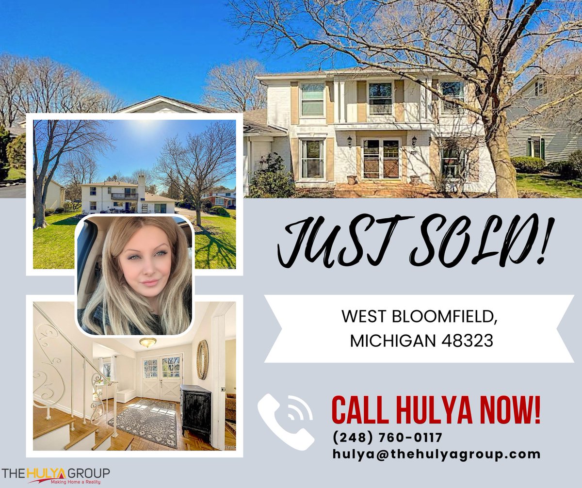 to Blair and Alex on their successful home closing in beautiful West Bloomfield! I am incredibly grateful for my amazing buyers, especially Blair, who trusted me years ago to help her find her very first home. Congratulations! 

#RealEstateSuccess #DreamHomeAchieved