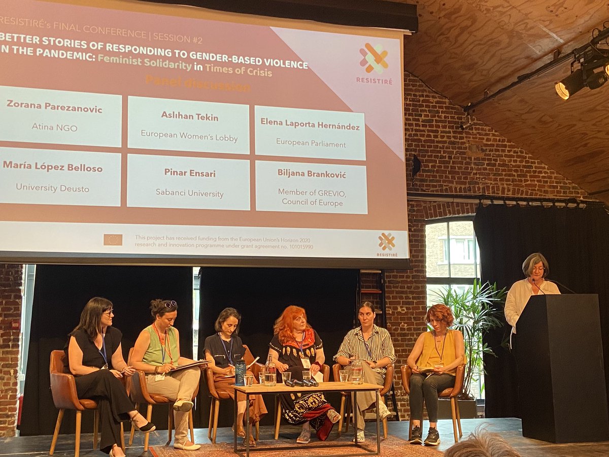 Maria Silvestre (@_mariasilca) on Twitter photo Amazing round table: Better Stories of Responding to #GenderBasedViolence in the Pandemic: #FeministSolidarity in #TimesOfCrisis <a href="/Resistire_EU/">RESISTIRÉ 🇪🇺 Gendered inequalities due to Covid</a> ‘s Final Conference in Brussels #InclusiveRecoveries Amazing round table: Better Stories of Responding to #GenderBasedViolence in the Pandemic: #FeministSolidarity in #TimesOfCrisis <a href="/Resistire_EU/">RESISTIRÉ 🇪🇺 Gendered inequalities due to Covid</a> ‘s Final Conference in Brussels #InclusiveRecoveries