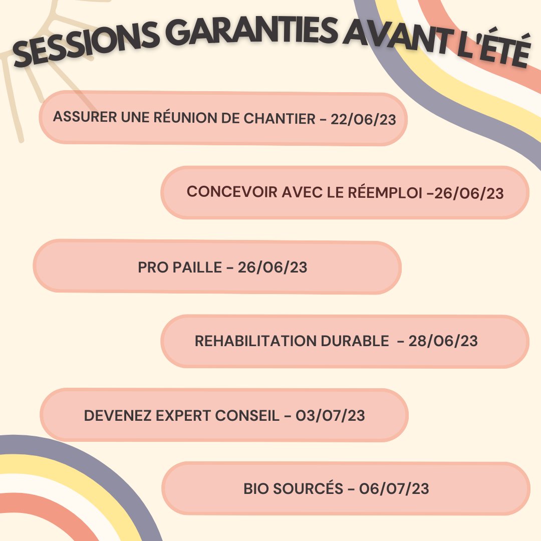 Formez-vous avant de partir en congés ! 😎

MAJ vous propose une liste non exhaustive de ses sessions garanties.

⏱ Pas de temps à perdre, rendez-vous sur notre site👇:
maj-na.fr/bouquets-de-fo…