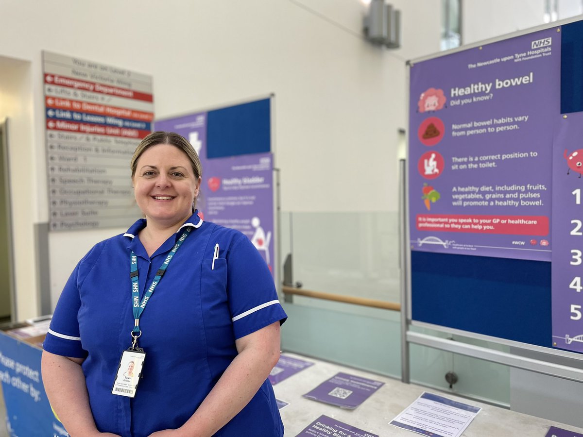 💜It’s #WorldContinenceWeek2023 and as ever our resident experts @NewcastleHosps are out and about sharing their knowledge about all things #Continence One of our specialist nurses ✨Sarah✨ has been offering guidance at the RVI today 🙌 #WCW