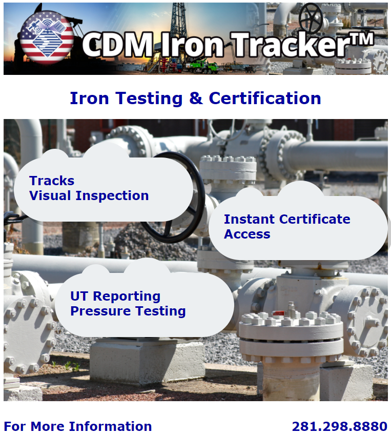 CDM Releases Iron Certification Solution
cdmsoft.com/solutions/oilg…
#oilgas #oilfield #permianbasin #oilpatch #bakken #drilling #frac #midland #fracking #upstream #oilindustry #offshore #marcellus #odessa #delawarebasin #eaglefordshale #refining #americanmade