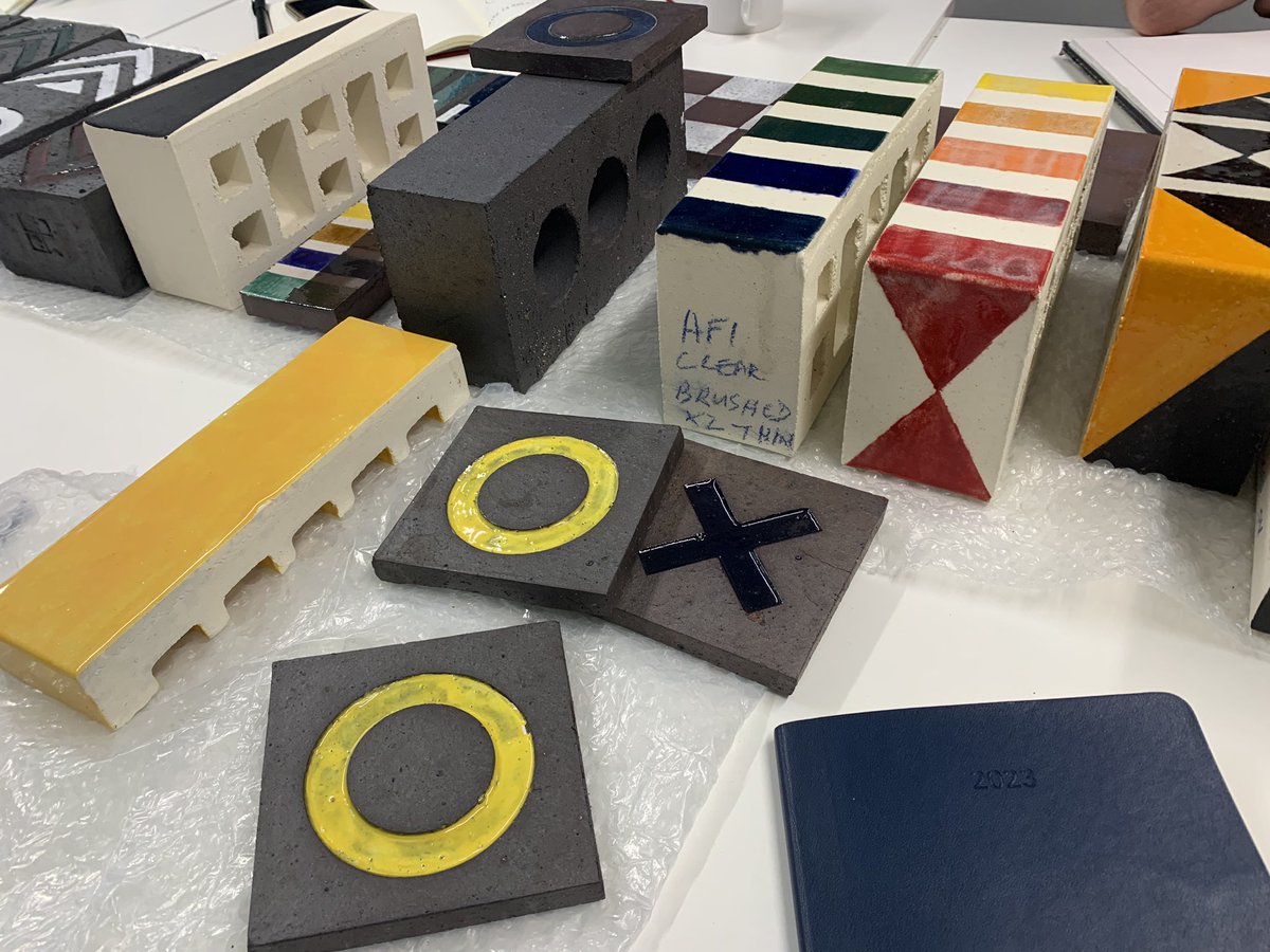 Enjoyable meeting with <a href="/mggasparian/">Maria Gasparian</a> @wandsworthart to discuss final plans for #Battersea #publicart responding to local #heritage #mosaic #community <a href="/DPQ_London/">DallasPierceQuintero</a> #sneakpeek