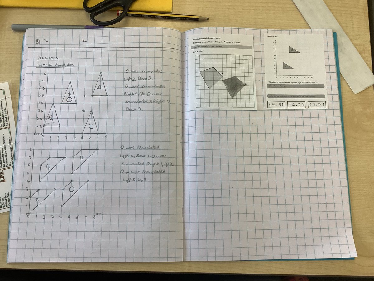 Year 5 have shown super concentration and accuracy today whilst learning how to translate shapes.  I love the fact so many want to try the greater depth challenge. #Learningwithoutlimits @StAnnes_EHS @IPStAnnes @EKellyStAnnes @AWebbStAnnes