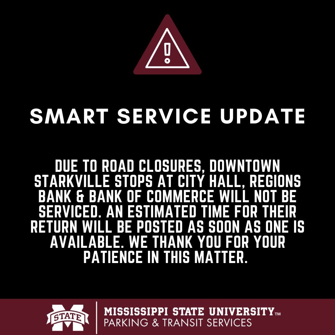 Mississippi State University Transportation (@msuprkg_trnst) on Twitter photo 