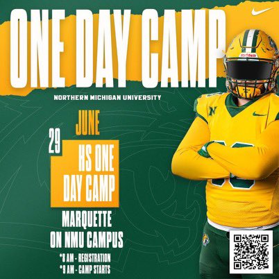 Thank you @CoachDuFrane and @NMU_Football for the camp invite! @Wilmot_Football @ThrowItDeep