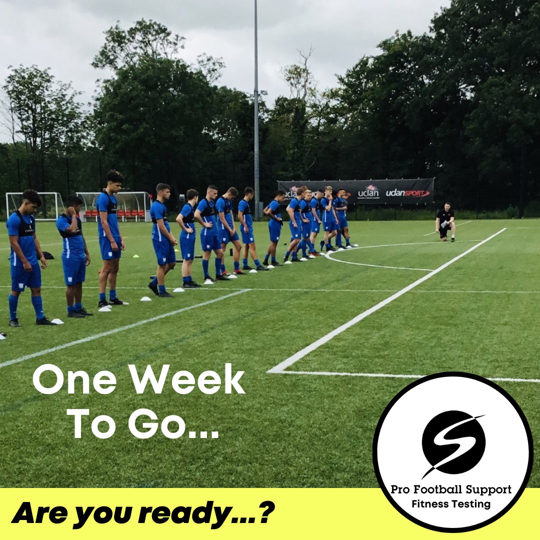 ProFootSupport's tweet image. One week to go... ⚽️

We all know what that means…Pre-Season Testing 📋

If you’re looking to assess the physical performance of your players, we can help!

Get straight back at it with our robust Fitness Testing.

DM us for more details ✅

#fitness #testing #football