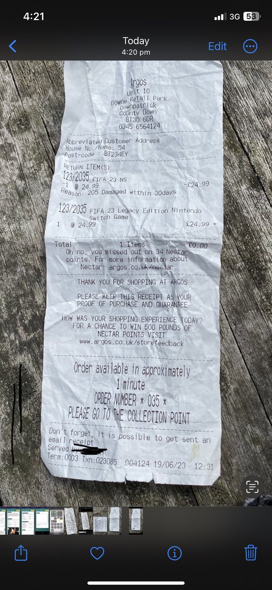 I got my copy of FIFA 23 Replaced yesterday @ the Downpatrick Downe Retail park Argos store.

As you can see I got my copy of FIFA 23 replaced @

Monday 19th June 2023 
Time (According to Receipt was 12:31pm when the replacement was put through of course myself also being present