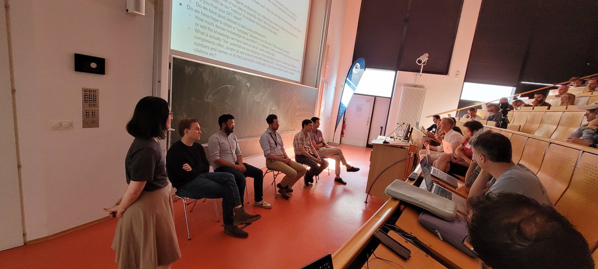 #MachineLearning for #compchem - starting from datasets, and ending up talking about the exact density functional. Great discussion with the afternoon panel at #PsikCecam23