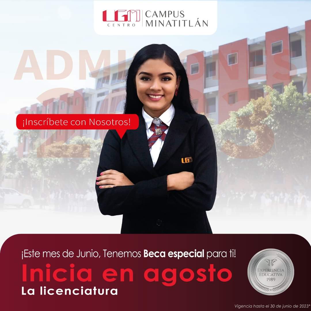 UgmMinainfo's tweet photo. No dejes pasar esta oportunidad y aprovecha este mes de junio👉¡PROMOCIÓN BECA ESPECIAL! 🐬
Estudia una Licenciatura en UGM Campus Minatitlán 😎
Da un solo clic 👉https://t.co/E4CYjbbKyf para brindarte nuestras promociones de beca, plan de estudios y costos vía WhatsApp 📲 https://t.co/b3IXP3QZKq