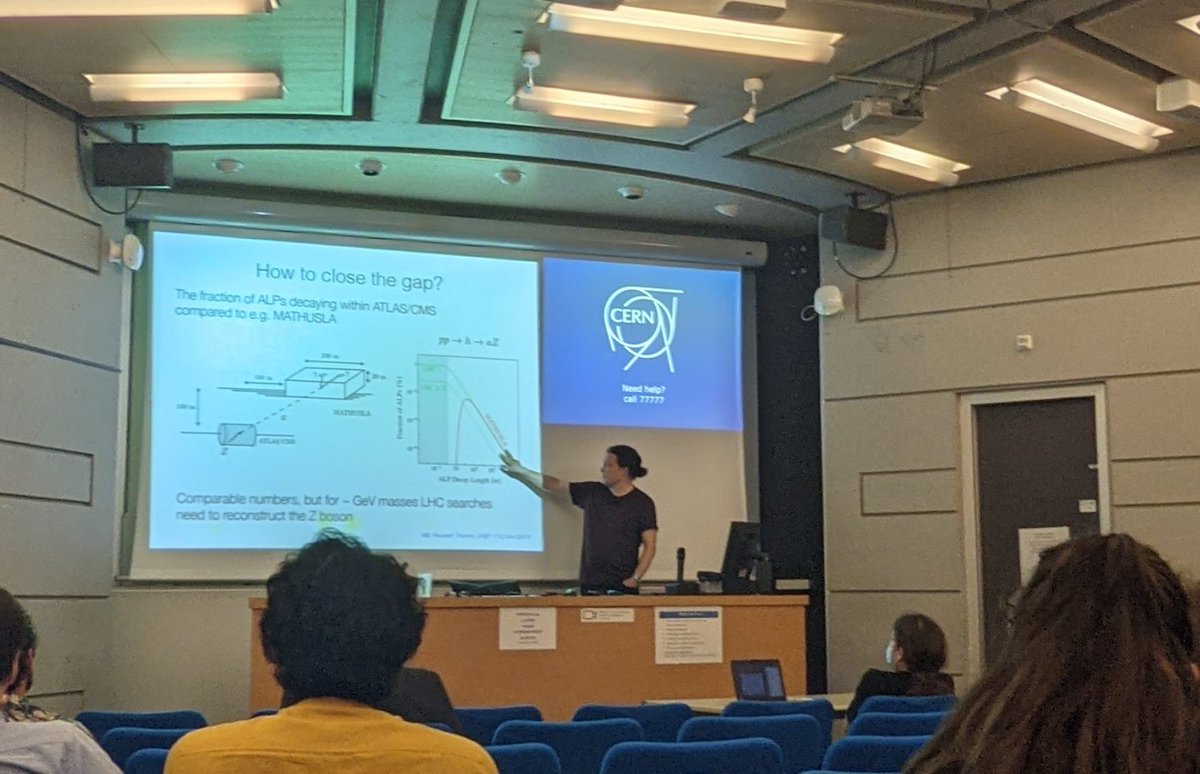 GregorKasieczka's tweet photo. Probably my favourite 'new' (it's out for a few years) analysis strategy: trying to correlate long-lived decays in a far-away detector like Mathusla with individual Zs measured by CMS/ATLAS.
This is crazy and very cool #LLP13 https://t.co/bLZPBylzF6