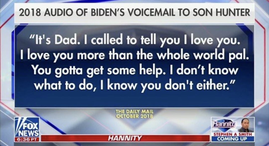 This is all I needed to know about what type of man and father President Joe Biden is. Loving a troubled son unconditionally.