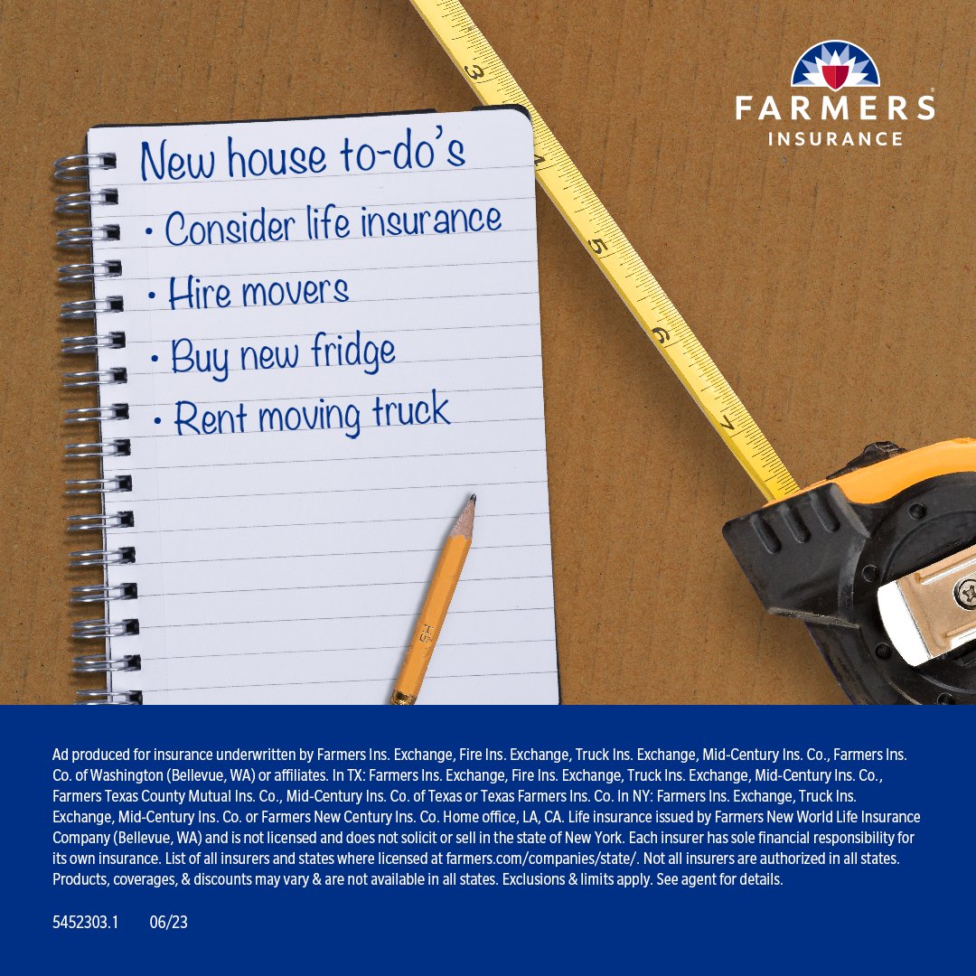 Question for new homeowners: is life insurance on your move in checklist? Let’s set up time to discuss how getting life insurance may be useful for homeowners.