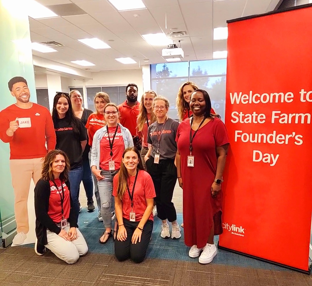 Happy 101st Anniversary @StateFarm! We're recognizing #FoundersDay all month long with our employees to celebrate being part of a great company with a legacy of being a #GoodNeighbor. Teams are joining us at citylink for fun and fellowship.