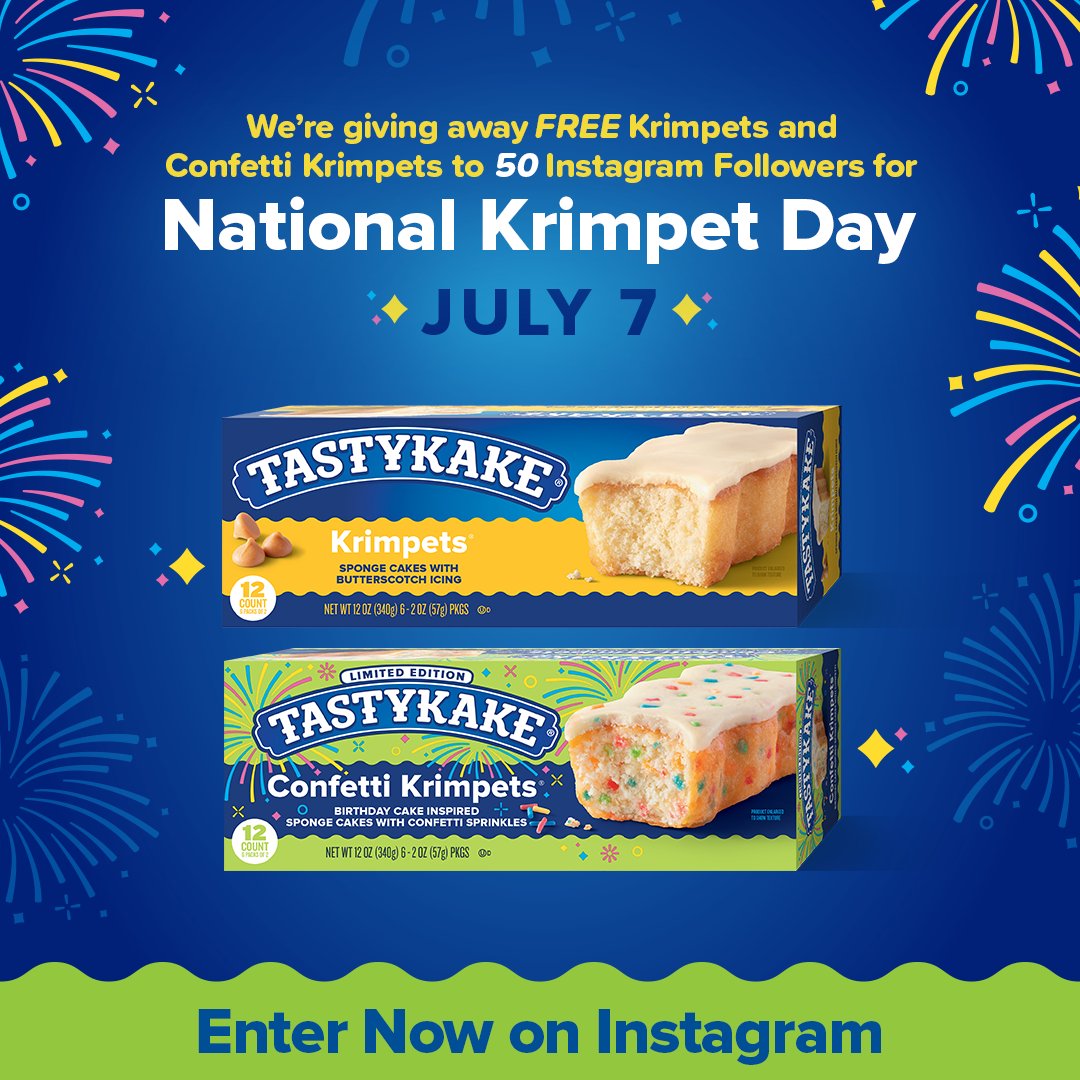 Tastykake on Twitter "In honor of National Krimpet Day, we’re giving