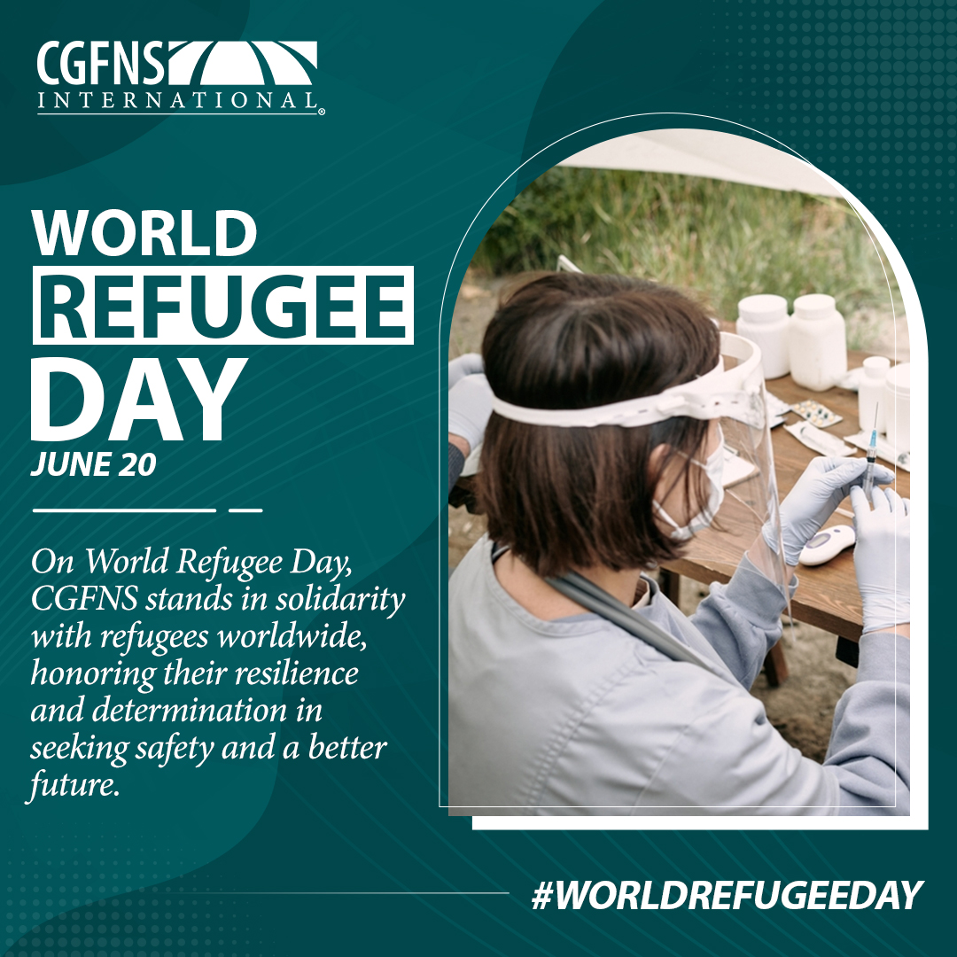 On World Refugee Day, CGFNS stands in solidarity with refugees worldwide, honoring their resilience and determination in seeking safety and a better future. #WorldRefugeeDay bit.ly/447WuYL