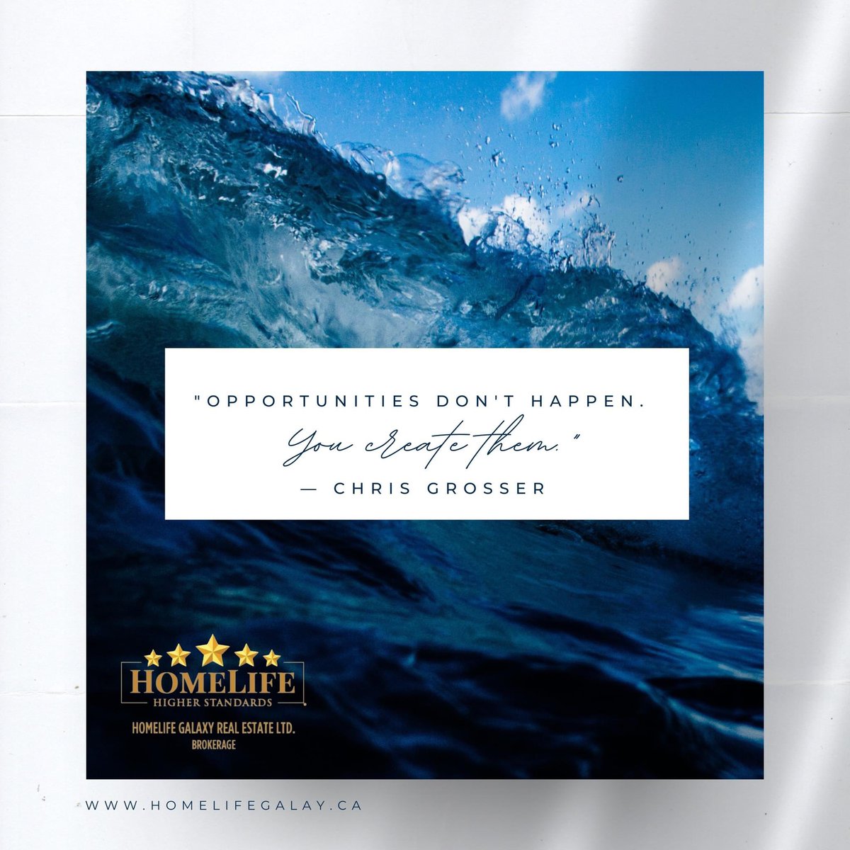 "Opportunities don't happen. You create them." — Chris Grosser

#motivation #monday #motivationmonday #MondayMotivation #mondayvibes #realestate #homelifegalaxy #homelife #Focus #dedication #Excuses #leadership #learnmore #property #homelifegalaxy